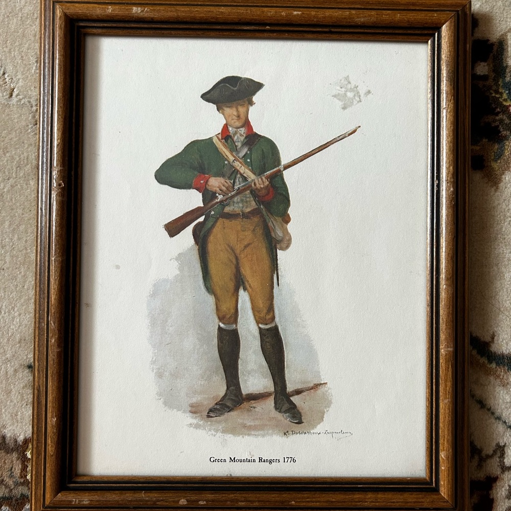 Vintage framed wall decor.